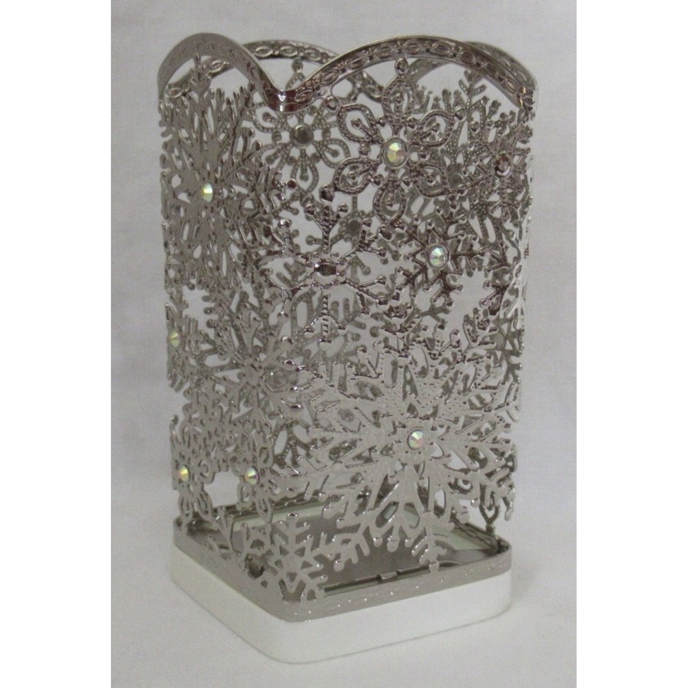 NEW Bath & Body‎ Works Hand Soap Sleeve Holder Iridescent Snowflakes Holiday